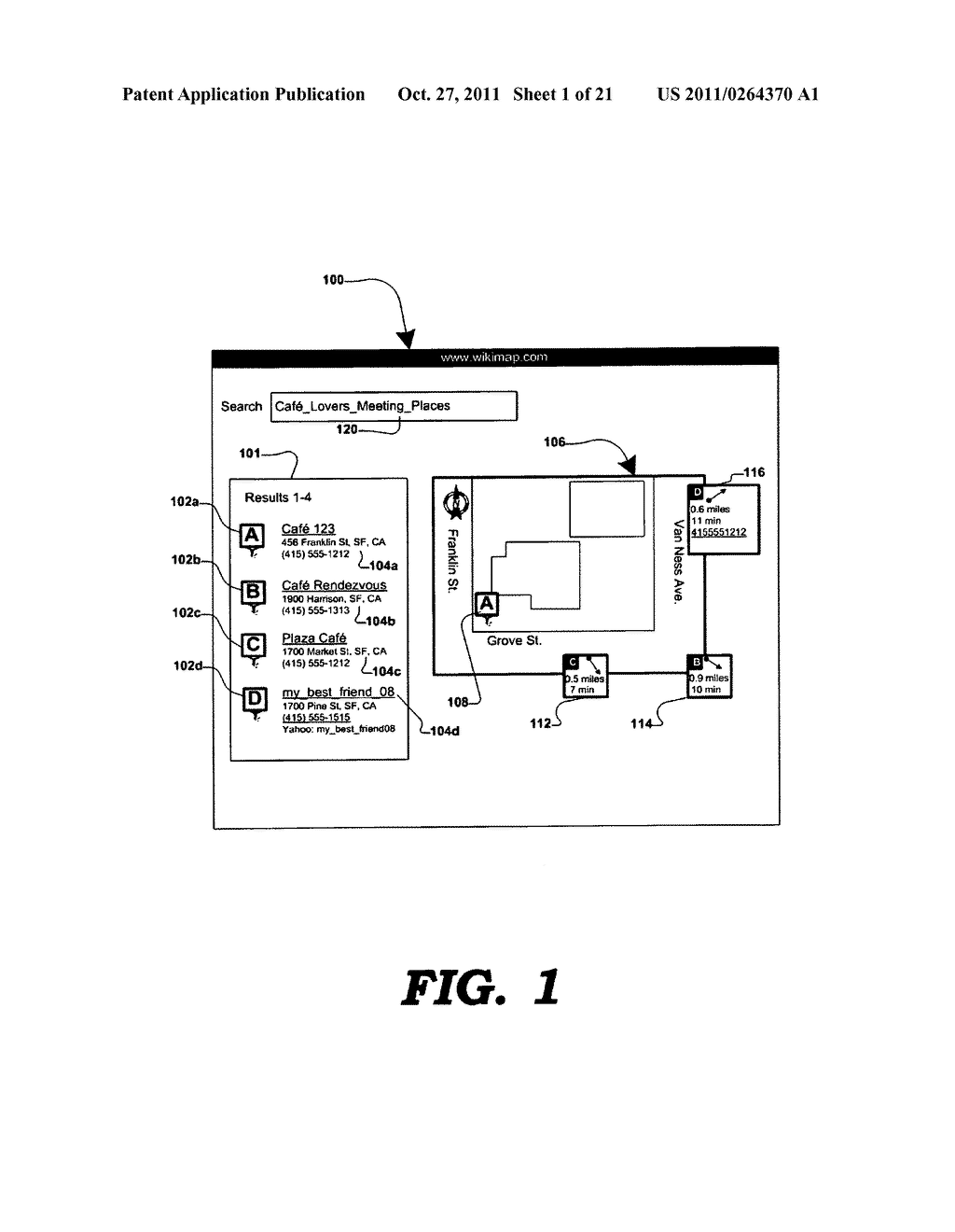 Method and system for displaying navigation information and mapping     content on an electronic map - diagram, schematic, and image 02