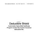 Deductible shield diagram and image
