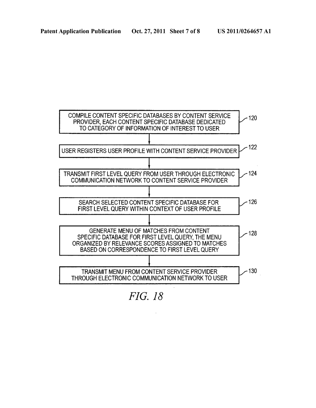 System and Method of Controlling Interactive Communication Services by     Responding to User Query with Relevant Information from Content Specific     Database - diagram, schematic, and image 08
