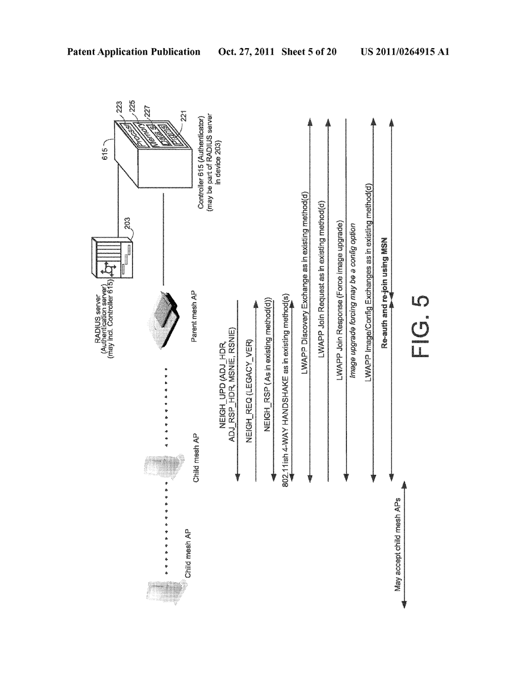 SYSTEM AND METHOD FOR SECURING MESH ACCESS POINTS IN A WIRELESS MESH     NETWORK, INCLUDING RAPID ROAMING - diagram, schematic, and image 06