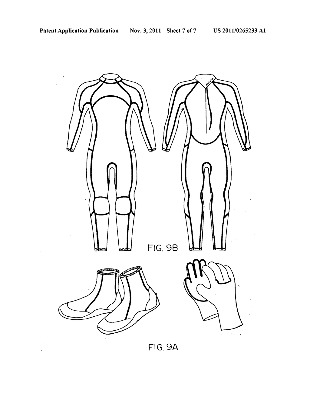 Water sports garments fabricated using stitchless seams reinforced by     vulcanization and cross-linking - diagram, schematic, and image 08