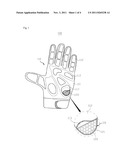 GLOVE FOR ABSORBING SHOCK diagram and image