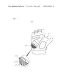 GLOVE FOR ABSORBING SHOCK diagram and image