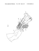 Firearm apparatus to be worn on the user s forearm diagram and image