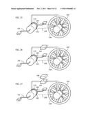 Asynchronous wired-transmission electric pedalling vehicle driven by human     generating power diagram and image