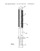 Pole anchor and ski pole base with extending brush bristles and acircular,     preferably hexagonal section diagram and image