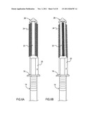 Pole anchor and ski pole base with extending brush bristles and acircular,     preferably hexagonal section diagram and image