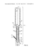 Pole anchor and ski pole base with extending brush bristles and acircular,     preferably hexagonal section diagram and image