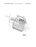 DEVICE FOR COUPLING AN ASYNCHRONOUS MOTOR WITH AN ELECTRICAL POWER CABLE,     ASYNCHRONOUS MOTOR AND METHOD FOR COUPLING AN ASYNCHRONOUS MOTOR WITH AN     ELECTRICAL POWER CABLE diagram and image