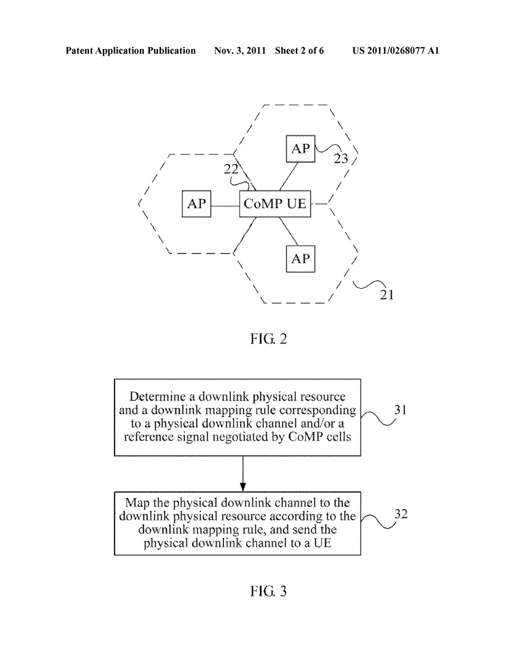 DOWNLINK TRANSMISSION METHOD IN A COORDINATED MULTI-POINT TRANSMISSION     SYSTEM, NETWORK DEVICE, AND WIRELESS SYSTEM - diagram, schematic, and image 03