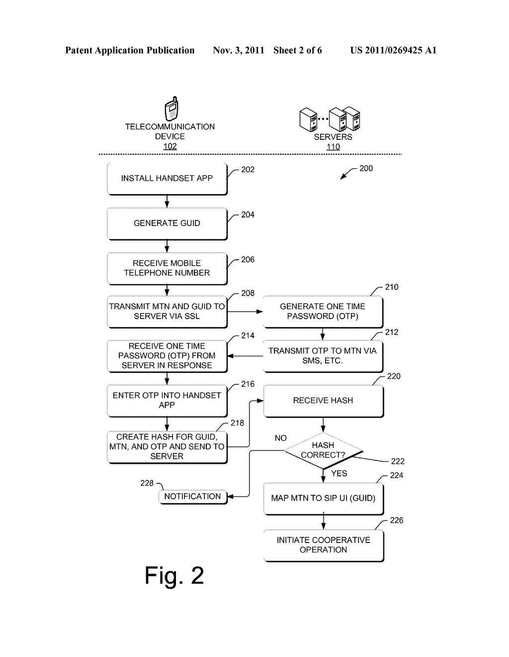 Securely Establishing Presence on Telecommunication Devices - diagram, schematic, and image 03