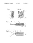 ABSORBENT MEDICAL BODY, IN PARTICULAR FOR REMOVING WOUND FLUIDS FROM HUMAN     AND/OR ANIMAL BODY CAVITIES, AND METHOD FOR ITS PRODUCTION diagram and image