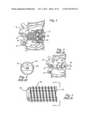 DEVICE AND METHOD FOR RESILIENTLY LOCKING A SCREW TO A PLATE diagram and image