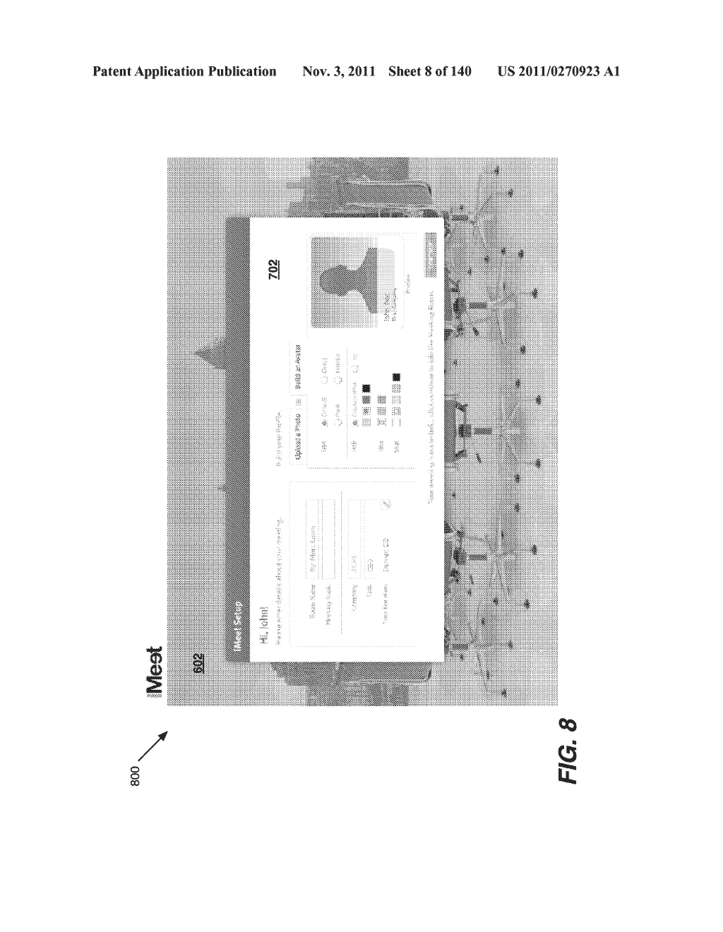 Sharing Social Networking Content in a Conference User Interface - diagram, schematic, and image 09