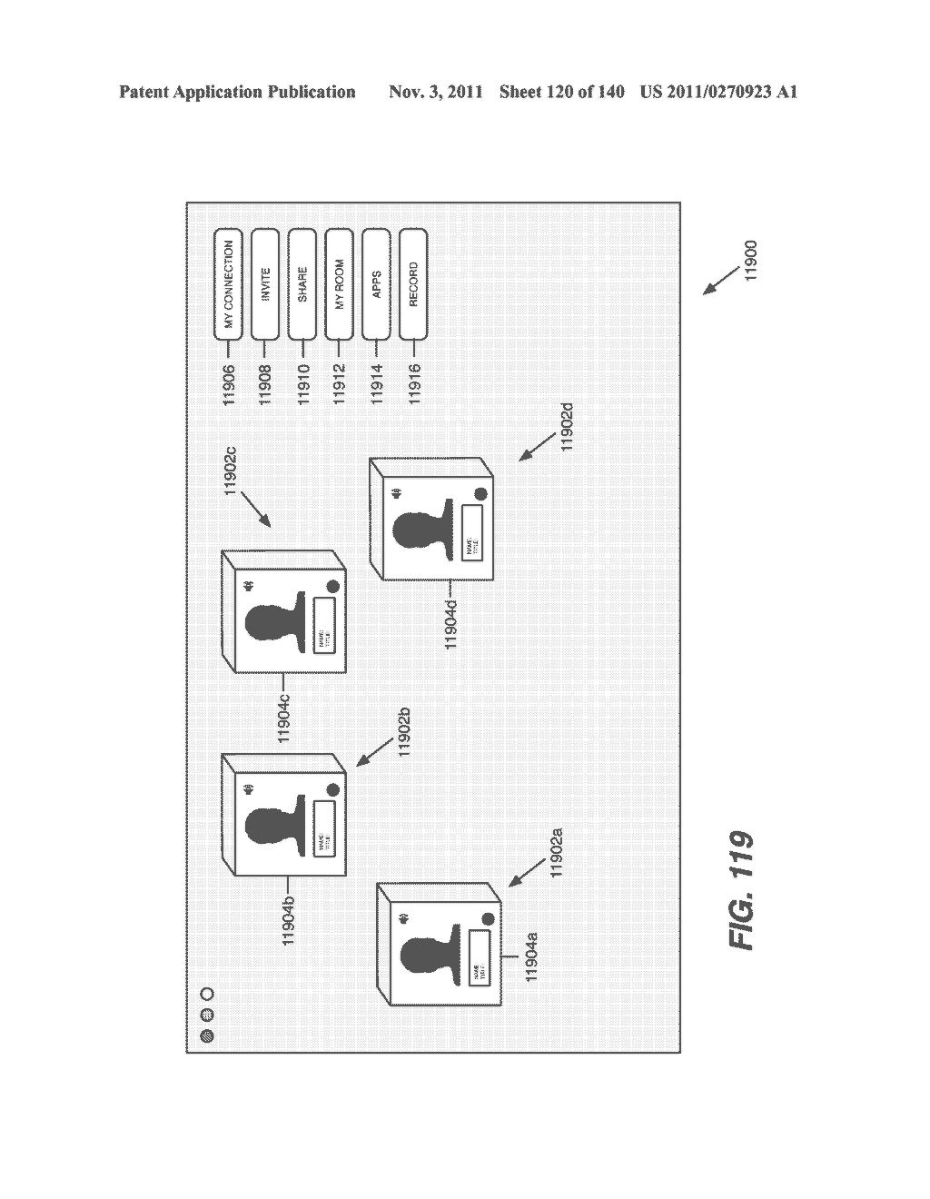 Sharing Social Networking Content in a Conference User Interface - diagram, schematic, and image 121