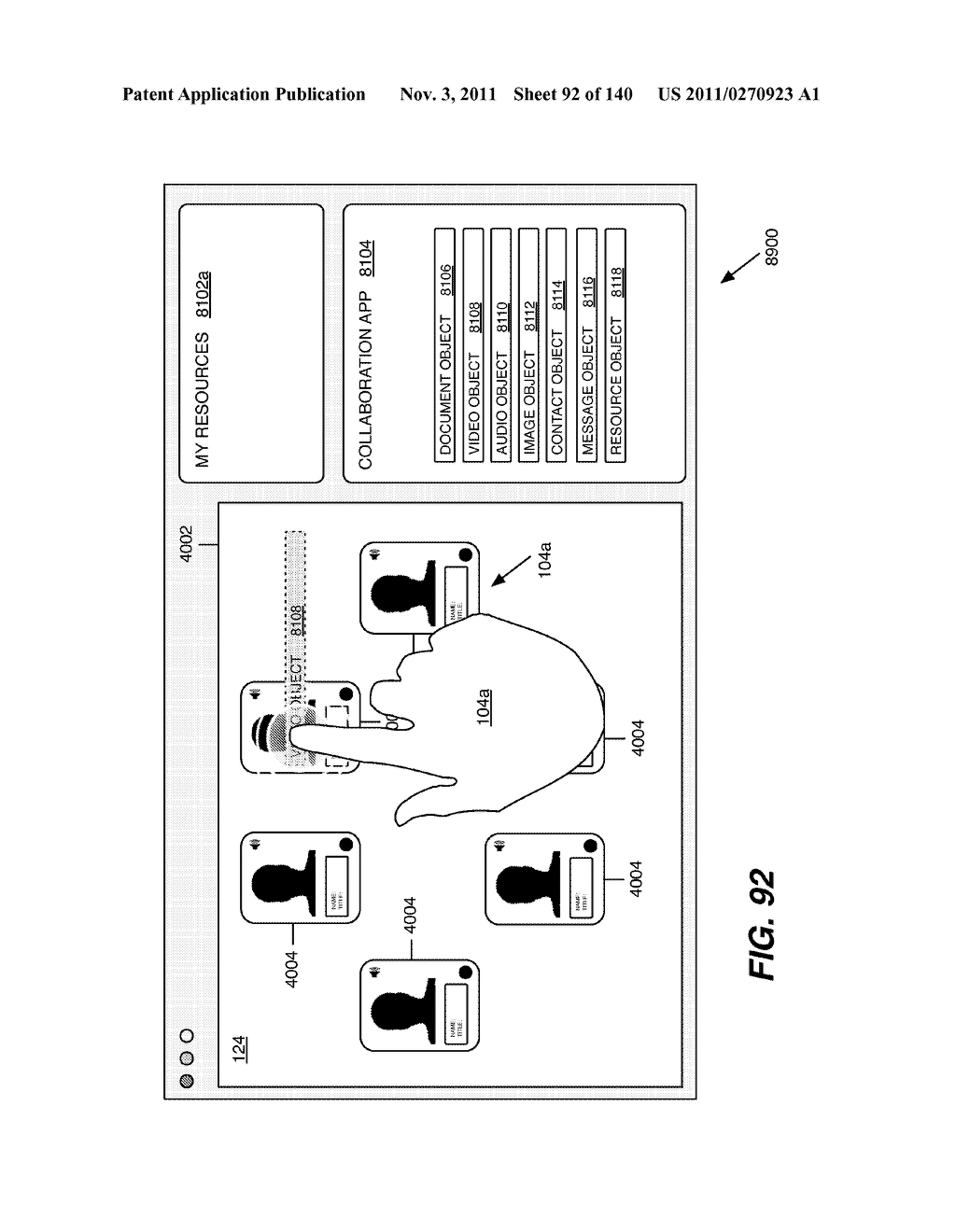 Sharing Social Networking Content in a Conference User Interface - diagram, schematic, and image 93