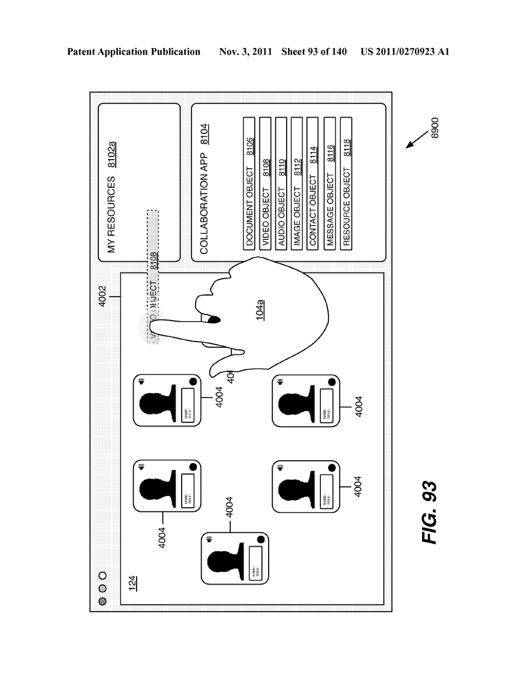 Sharing Social Networking Content in a Conference User Interface - diagram, schematic, and image 94