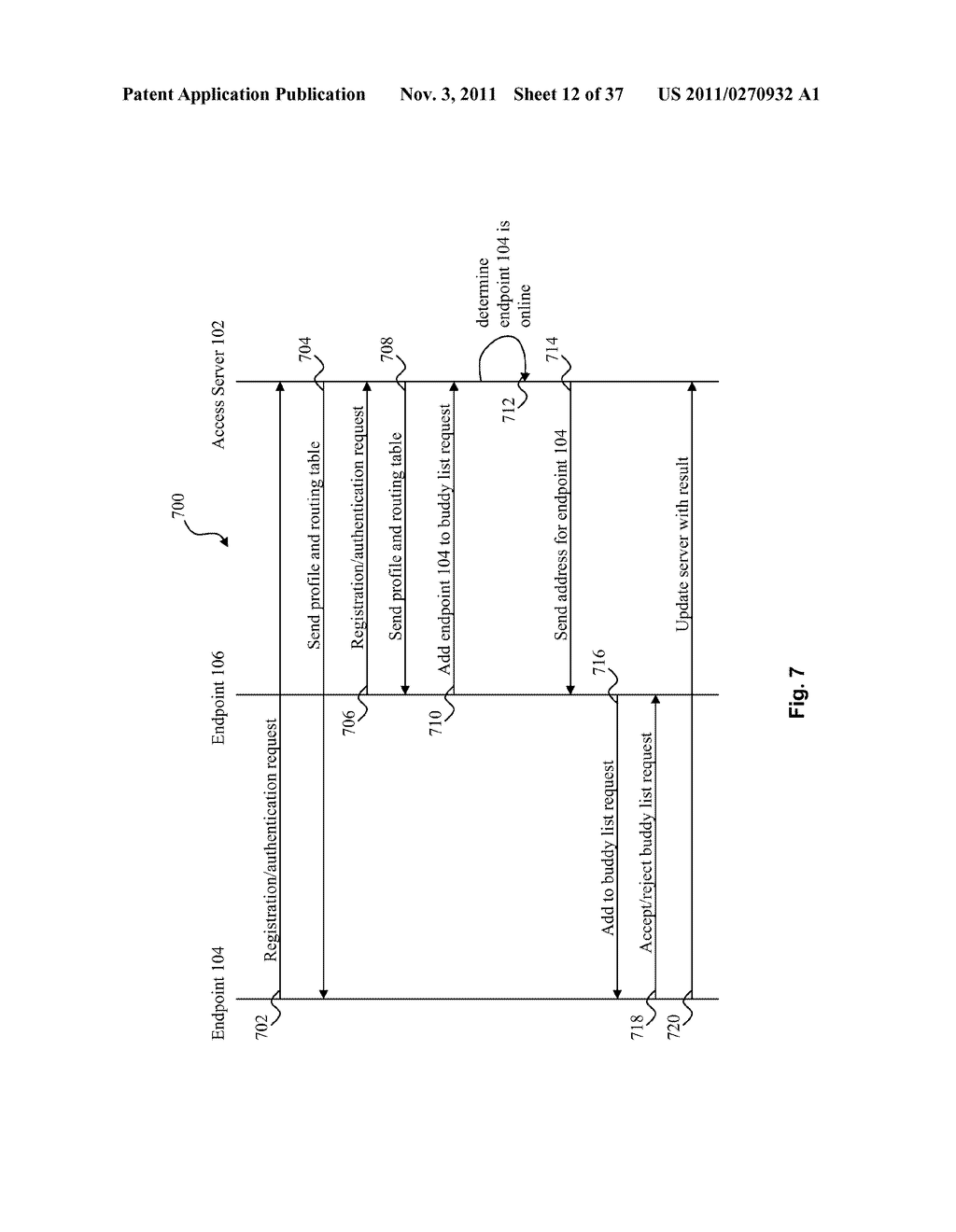SYSTEM AND METHOD FOR PEER-TO-PEER MEDIA ROUTING USING A THIRD PARTY     INSTANT MESSAGING SYSTEM FOR SIGNALING - diagram, schematic, and image 13
