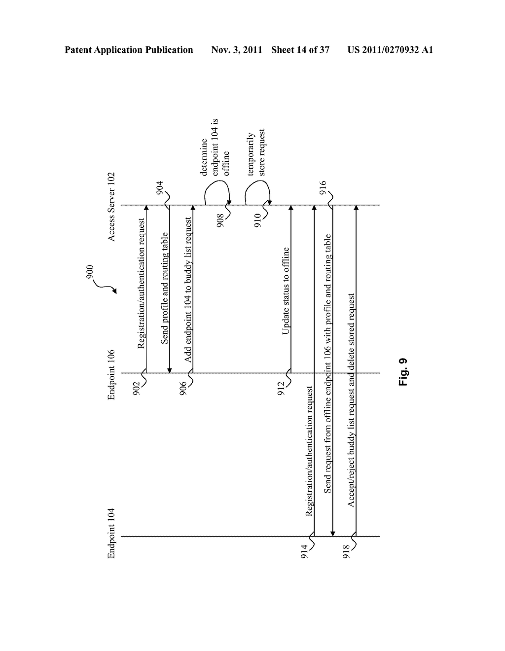 SYSTEM AND METHOD FOR PEER-TO-PEER MEDIA ROUTING USING A THIRD PARTY     INSTANT MESSAGING SYSTEM FOR SIGNALING - diagram, schematic, and image 15