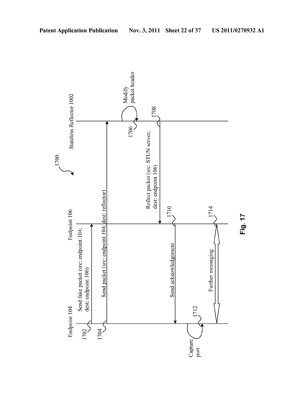 SYSTEM AND METHOD FOR PEER-TO-PEER MEDIA ROUTING USING A THIRD PARTY     INSTANT MESSAGING SYSTEM FOR SIGNALING - diagram, schematic, and image 23