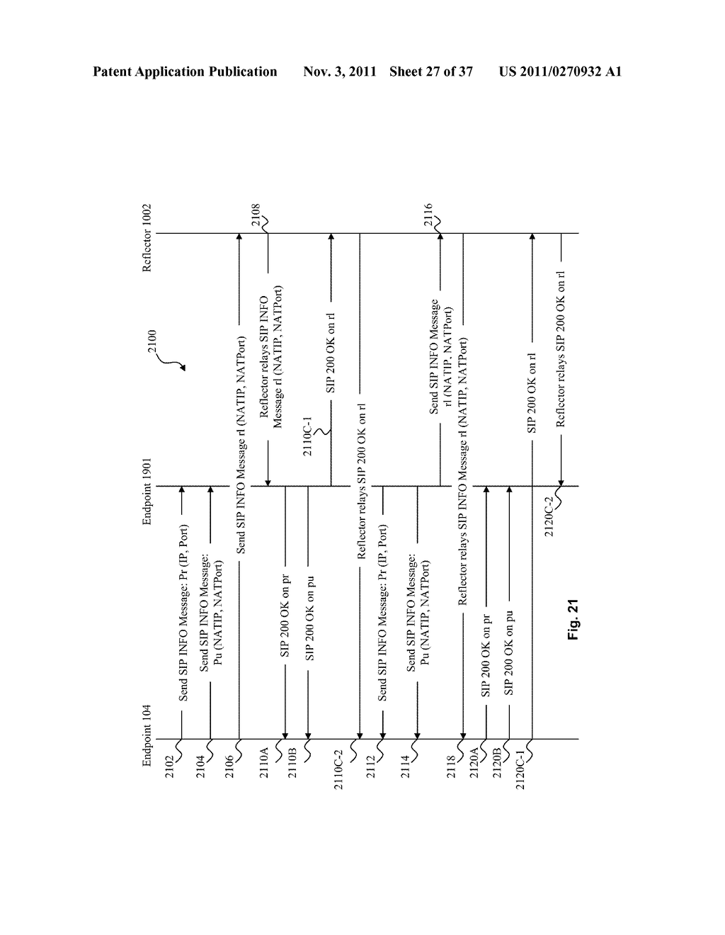 SYSTEM AND METHOD FOR PEER-TO-PEER MEDIA ROUTING USING A THIRD PARTY     INSTANT MESSAGING SYSTEM FOR SIGNALING - diagram, schematic, and image 28