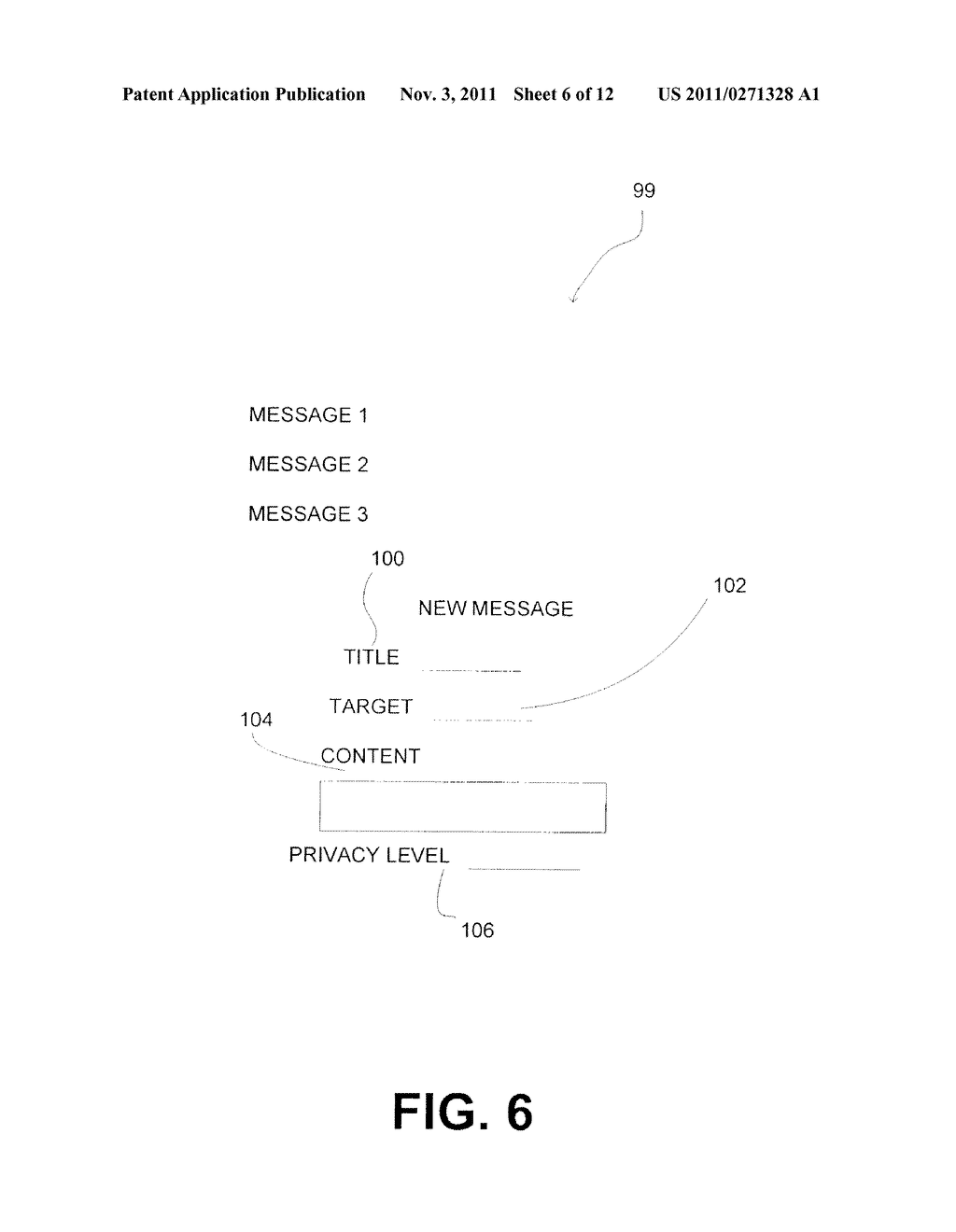 System And Method For Hosting A Social Network That Enables Granular     Management Of The Privacy Of Posted Information - diagram, schematic, and image 07