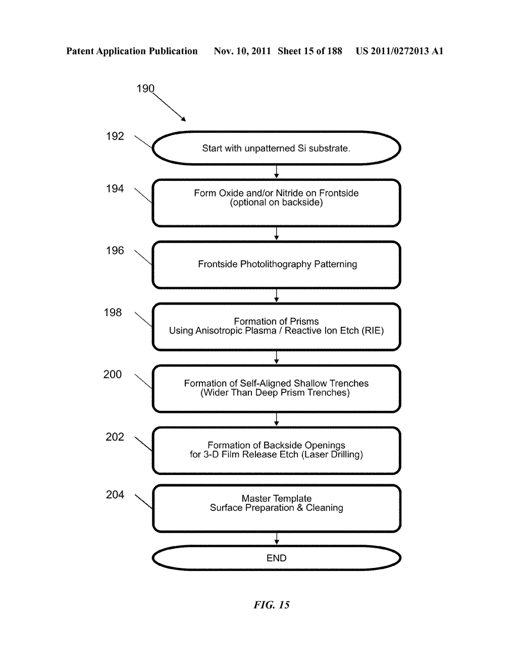 TEMPLATE FOR THREE-DIMENSIONAL THIN-FILM SOLAR CELL MANUFACTURING AND     METHODS OF USE - diagram, schematic, and image 16