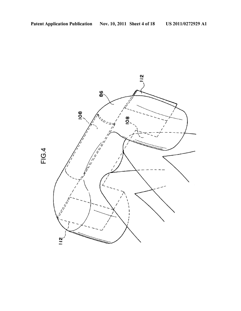 KNEE AIRBAG DEVICE FOR VEHICLE - diagram, schematic, and image 05