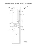 ANTENNA HAVING PLANAR CONDUCTING ELEMENTS, ONE OF WHICH HAS A PLURALITY OF     ELECTROMAGNETIC RADIATORS AND AN OPEN SLOT diagram and image