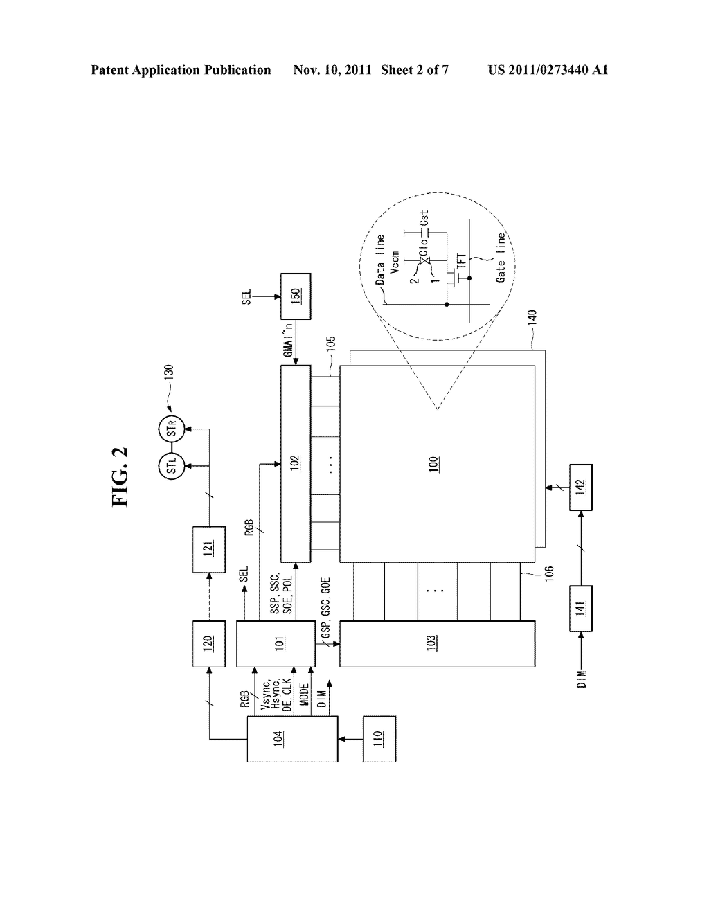 STEREOSCOPIC IMAGE DISPLAY AND METHOD FOR DRIVING THE SAME - diagram, schematic, and image 03