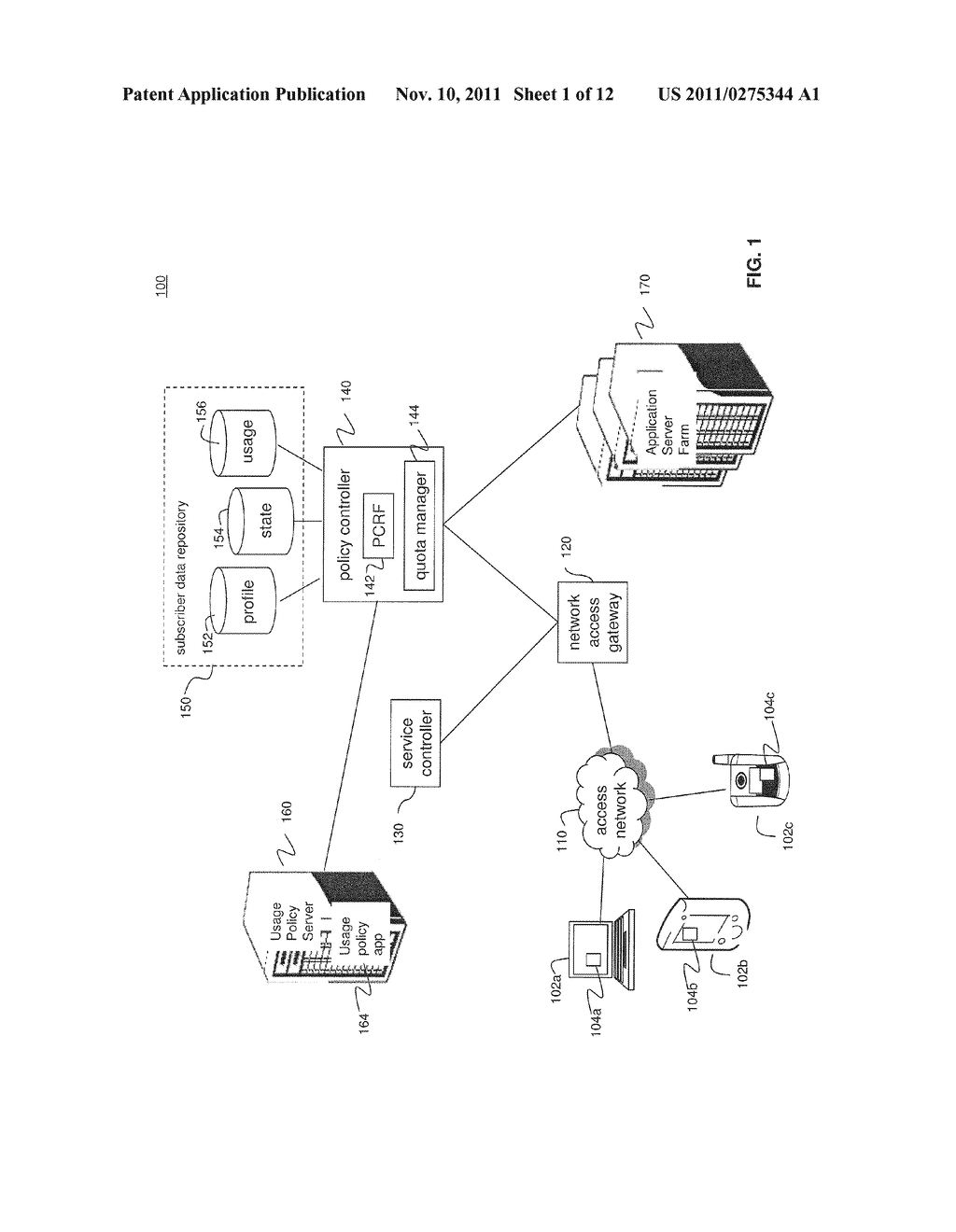 System and Methods for Carrier-Centric Mobile Device Data Communications     Cost Monitoring and Control - diagram, schematic, and image 02