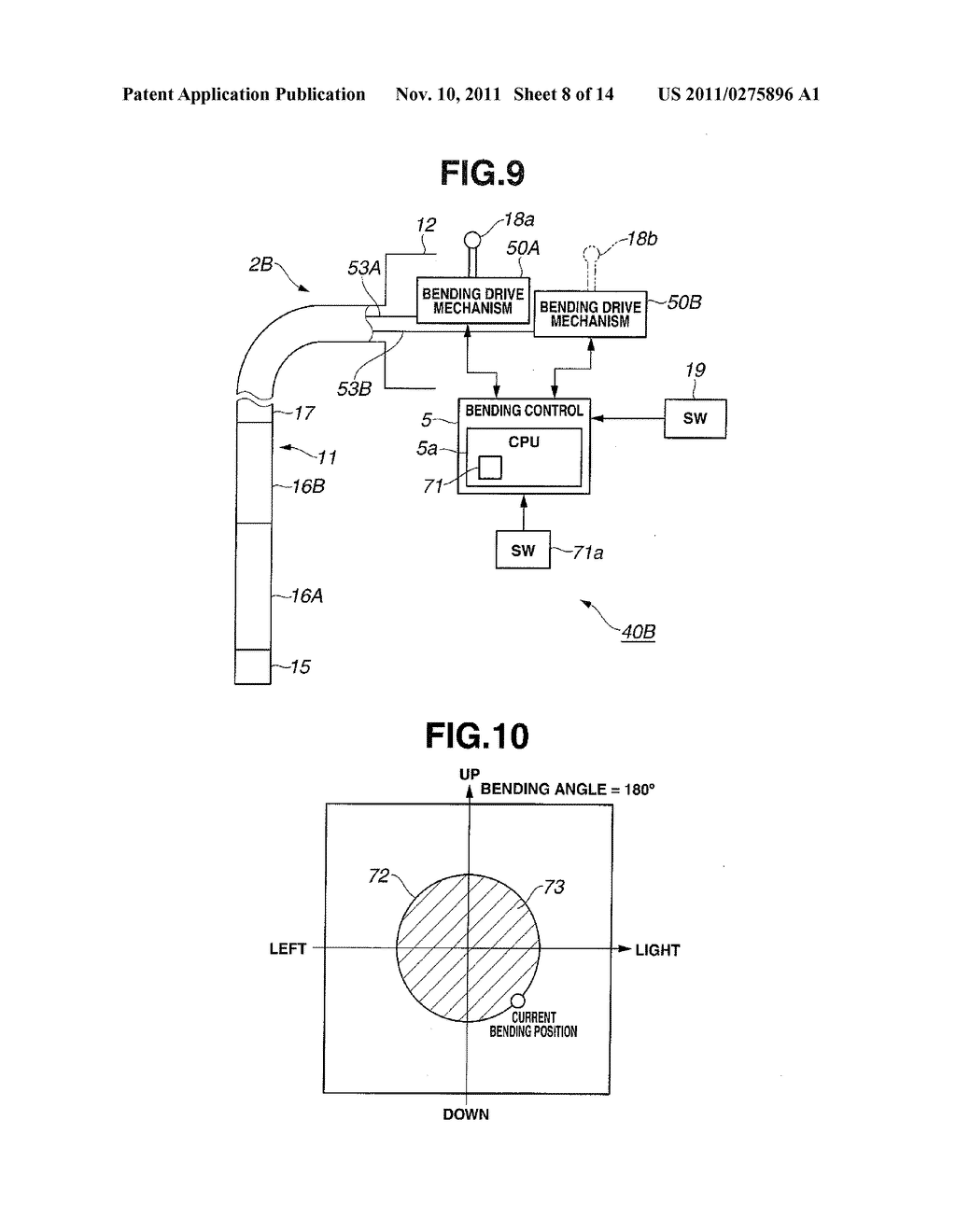 ENDOSCOPE APPARATUS AND BENDING DRIVE CONTROL METHOD - diagram, schematic, and image 09