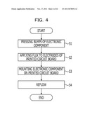 MANUFACTURING METHOD OF PRINTED CIRCUIT BOARD UNIT, MANUFACTURING     APPARATUS THEREOF, MANUFACTURING METHOD OF ELECTRONIC COMPONENT, AND     ELECTRONIC COMPONENT diagram and image