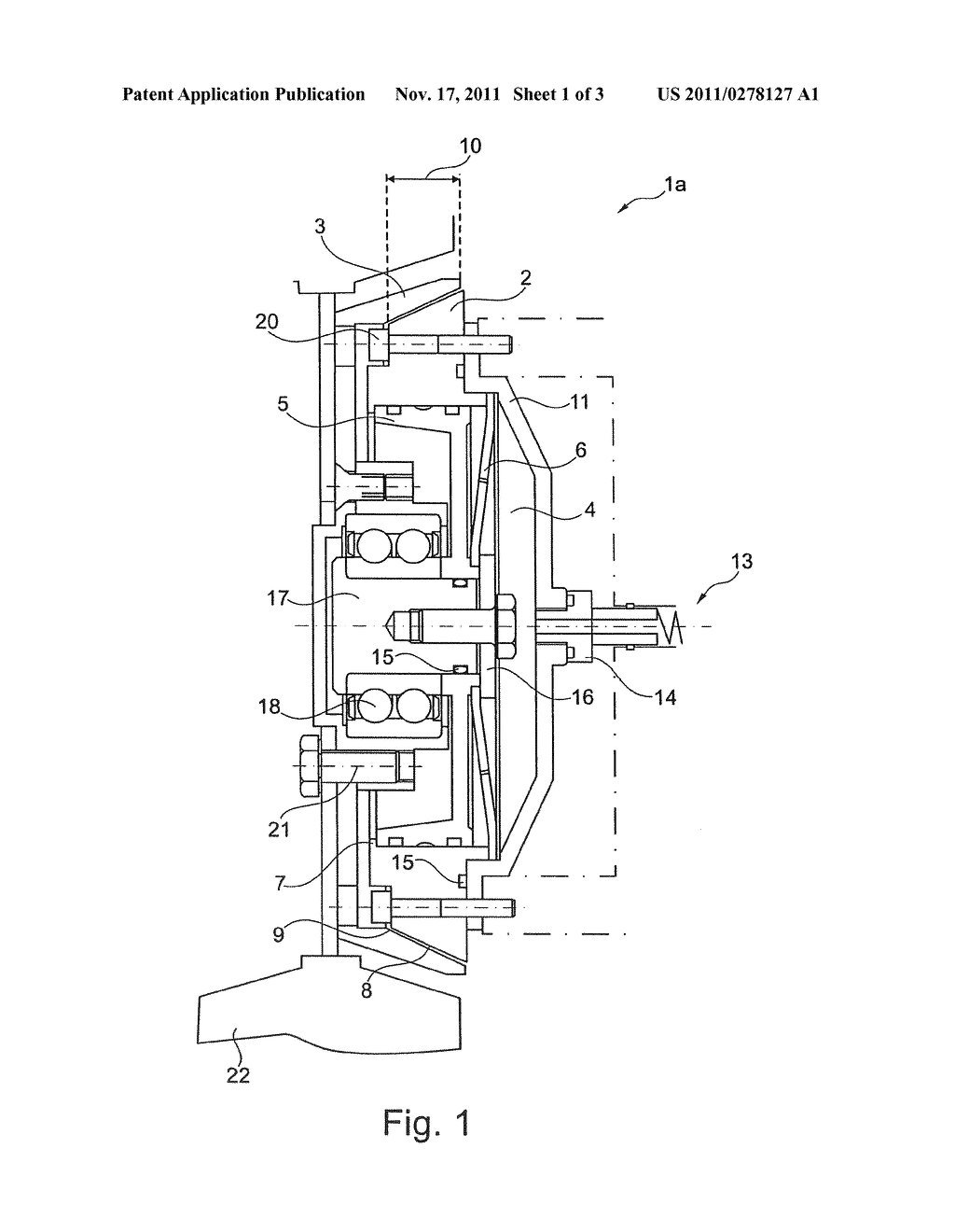 SHIFTABLE FRICTION CLUTCH FOR ACTUATION WITH A FLOWABLE PRESSURE MEDIUM - diagram, schematic, and image 02