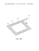 CASE OF ELECTRONIC DEVICE HAVING LOW FREQUENCY ANTENNA PATTERN EMBEDDED     THEREIN, MOLD THEREFOR AND METHOD OF MANUFACTURING THEREOF diagram and image