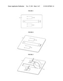 NON-HINGED PORTABLE EASEL TO SUPPORT AND ANGLE AN OBJECT diagram and image