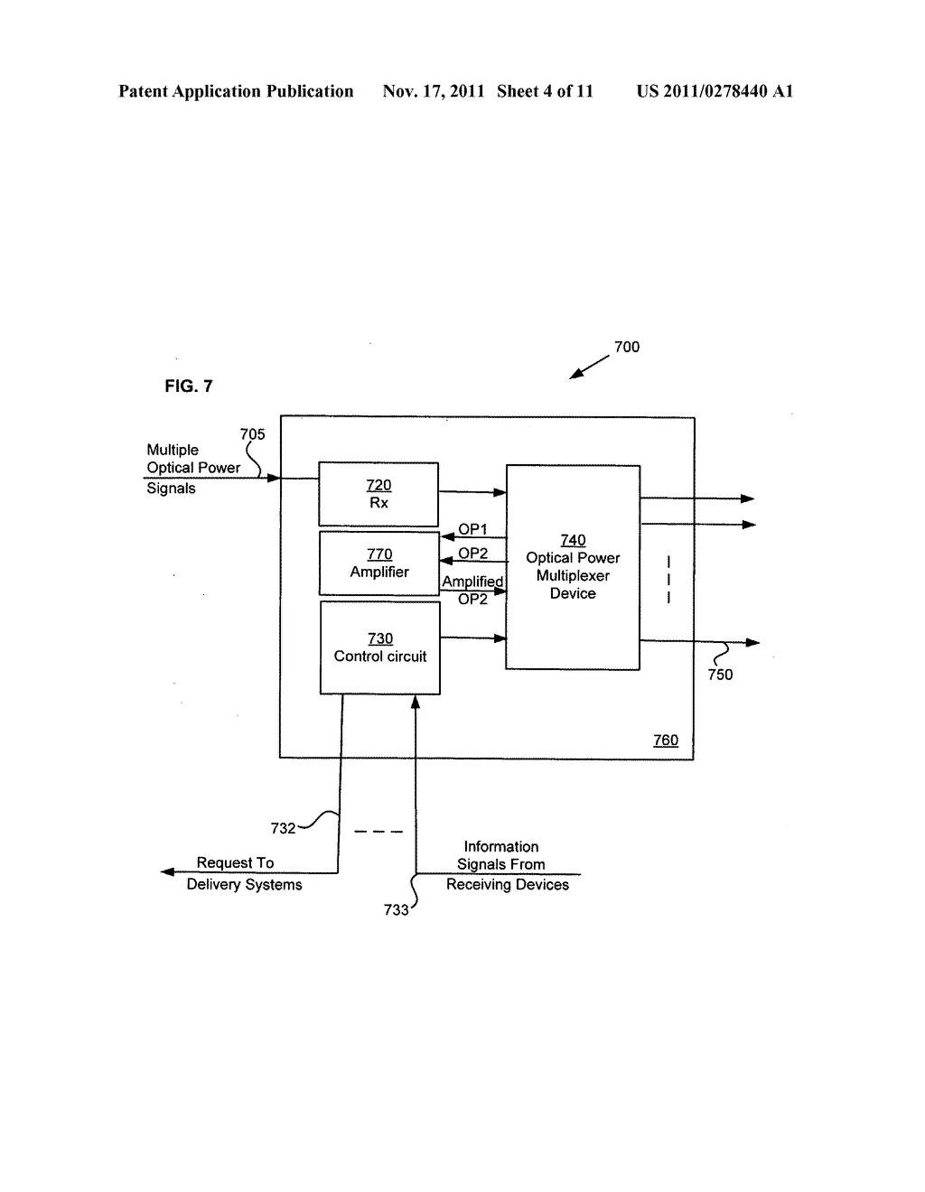 Optical power transmission system and method having co-propagating control     signal - diagram, schematic, and image 05
