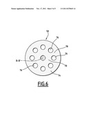 Device for emitting a first beam of high-energy photons and a second beam     of lower-energy photons, and associated method and measuring unit diagram and image