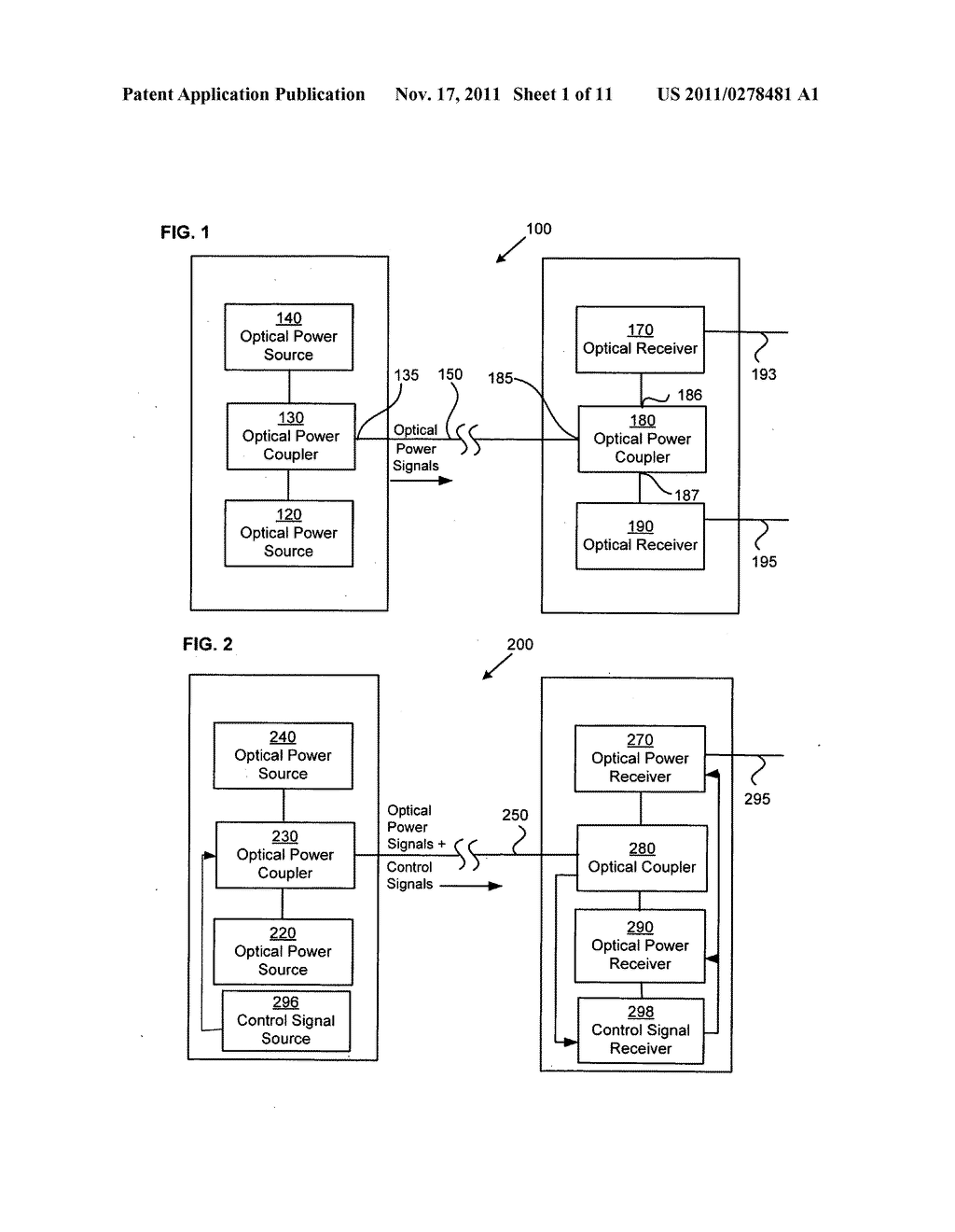 Optical power transmission system and method having multiple optical power     forms with partial free-space transmission - diagram, schematic, and image 02