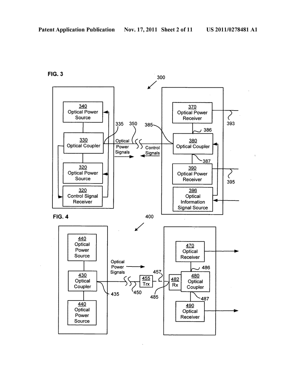 Optical power transmission system and method having multiple optical power     forms with partial free-space transmission - diagram, schematic, and image 03