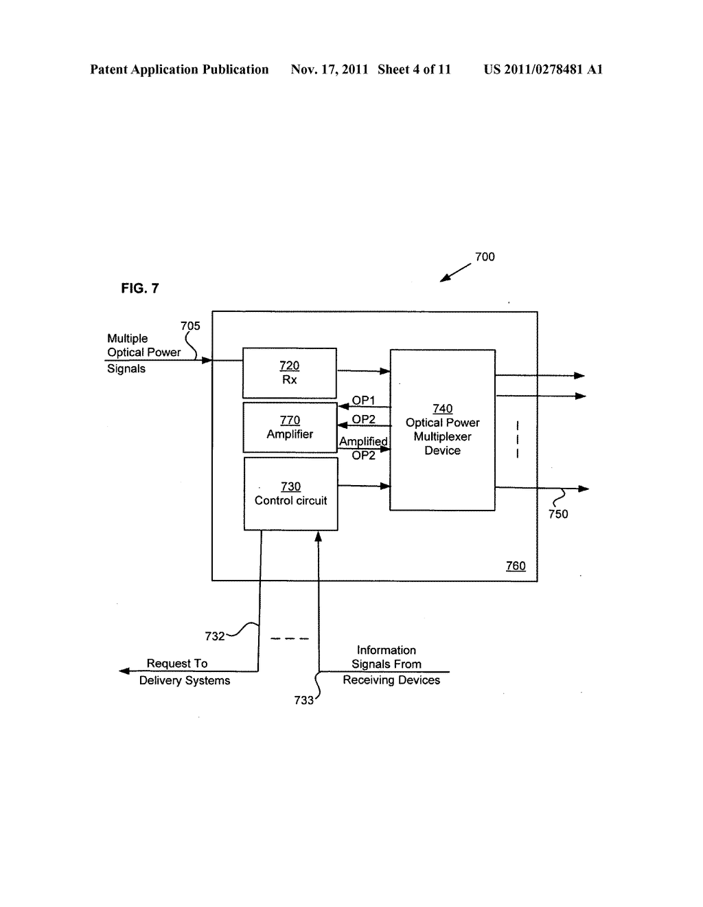 Optical power transmission system and method having multiple optical power     forms with partial free-space transmission - diagram, schematic, and image 05