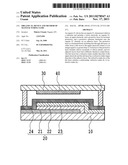 ORGANIC EL DEVICE AND METHOD OF MANUFACTURING SAME diagram and image