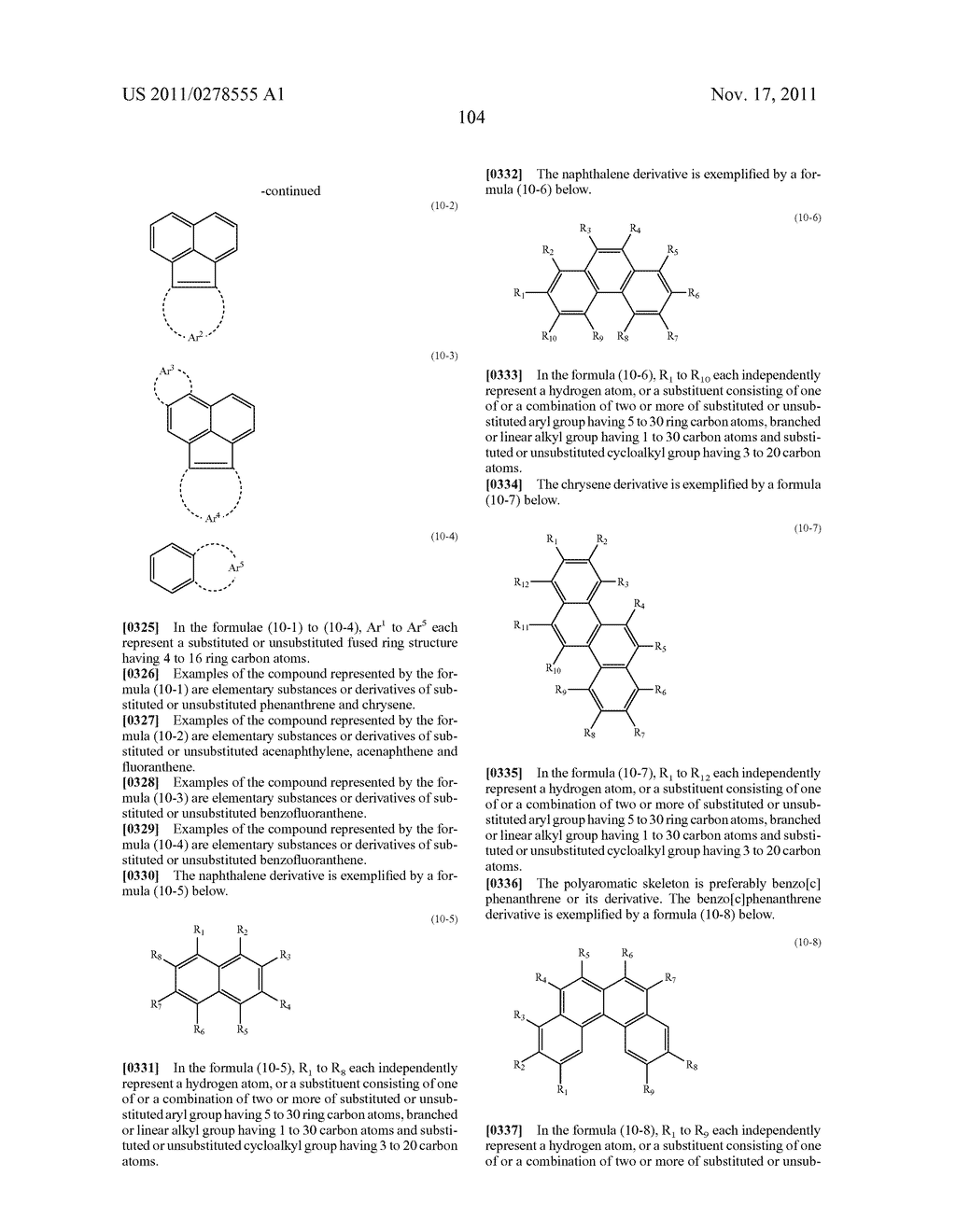BISCARBAZOLE DERIVATIVE, MATERIAL FOR ORGANIC ELECTROLUMINESCENCE DEVICE     AND ORGANIC ELECTROLUMINESCENCE DEVICE USING THE SAME - diagram, schematic, and image 106