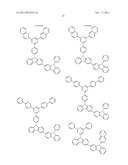 BISCARBAZOLE DERIVATIVE, MATERIAL FOR ORGANIC ELECTROLUMINESCENCE DEVICE     AND ORGANIC ELECTROLUMINESCENCE DEVICE USING THE SAME diagram and image