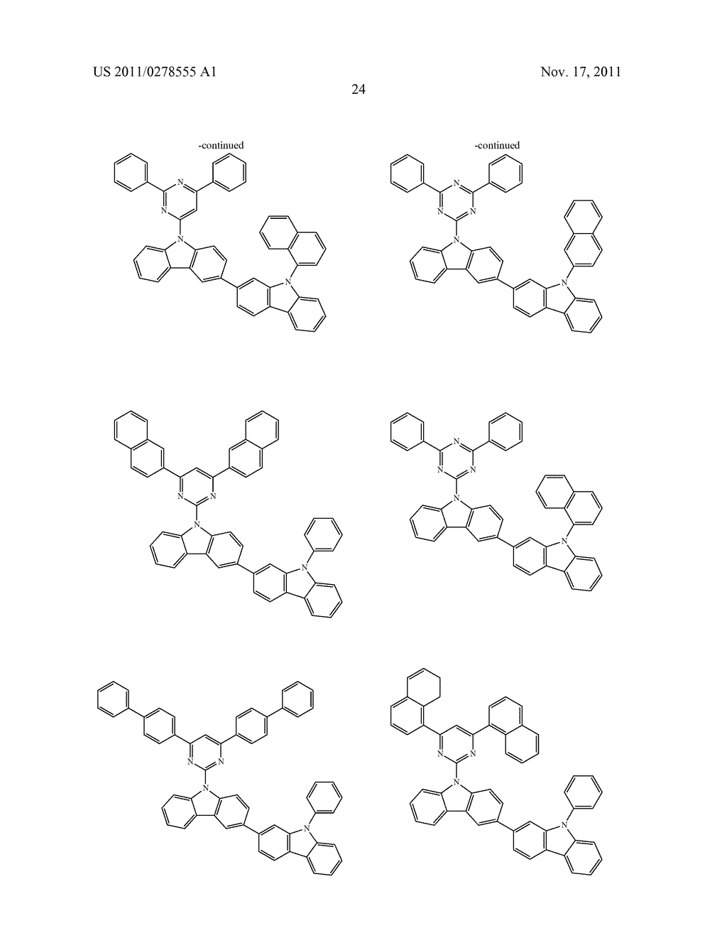 BISCARBAZOLE DERIVATIVE, MATERIAL FOR ORGANIC ELECTROLUMINESCENCE DEVICE     AND ORGANIC ELECTROLUMINESCENCE DEVICE USING THE SAME - diagram, schematic, and image 26