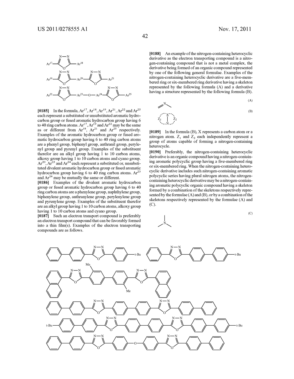 BISCARBAZOLE DERIVATIVE, MATERIAL FOR ORGANIC ELECTROLUMINESCENCE DEVICE     AND ORGANIC ELECTROLUMINESCENCE DEVICE USING THE SAME - diagram, schematic, and image 44