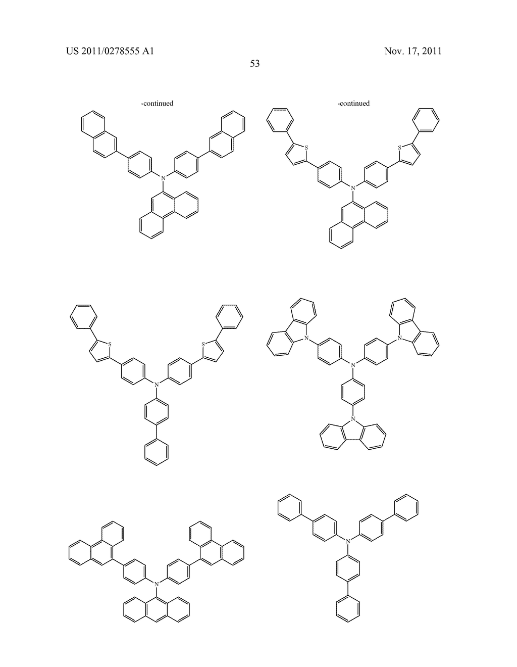 BISCARBAZOLE DERIVATIVE, MATERIAL FOR ORGANIC ELECTROLUMINESCENCE DEVICE     AND ORGANIC ELECTROLUMINESCENCE DEVICE USING THE SAME - diagram, schematic, and image 55