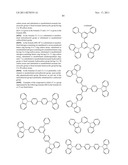 BISCARBAZOLE DERIVATIVE, MATERIAL FOR ORGANIC ELECTROLUMINESCENCE DEVICE     AND ORGANIC ELECTROLUMINESCENCE DEVICE USING THE SAME diagram and image