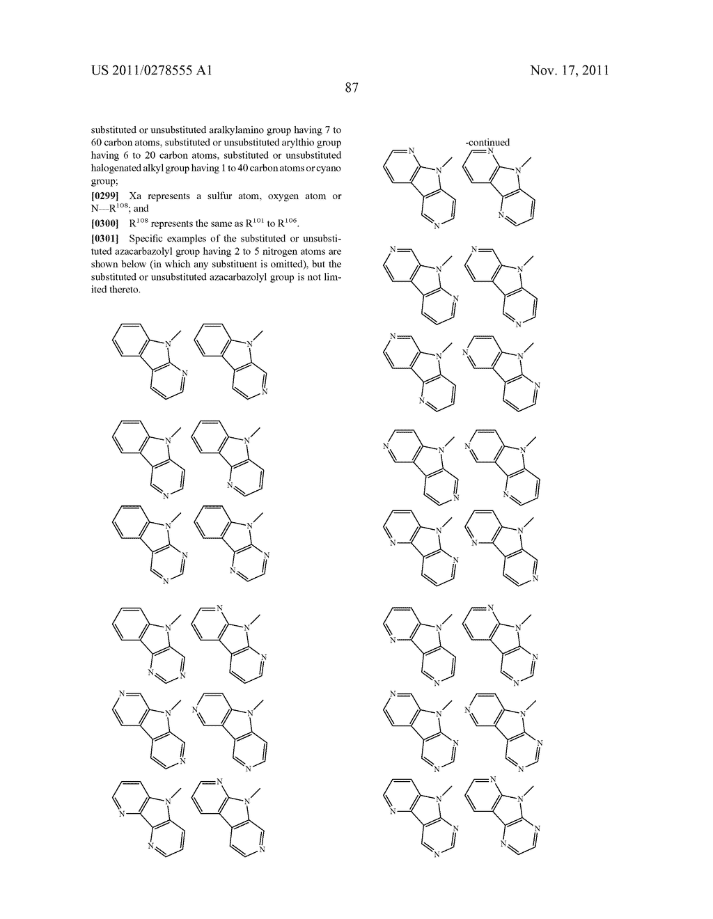 BISCARBAZOLE DERIVATIVE, MATERIAL FOR ORGANIC ELECTROLUMINESCENCE DEVICE     AND ORGANIC ELECTROLUMINESCENCE DEVICE USING THE SAME - diagram, schematic, and image 89