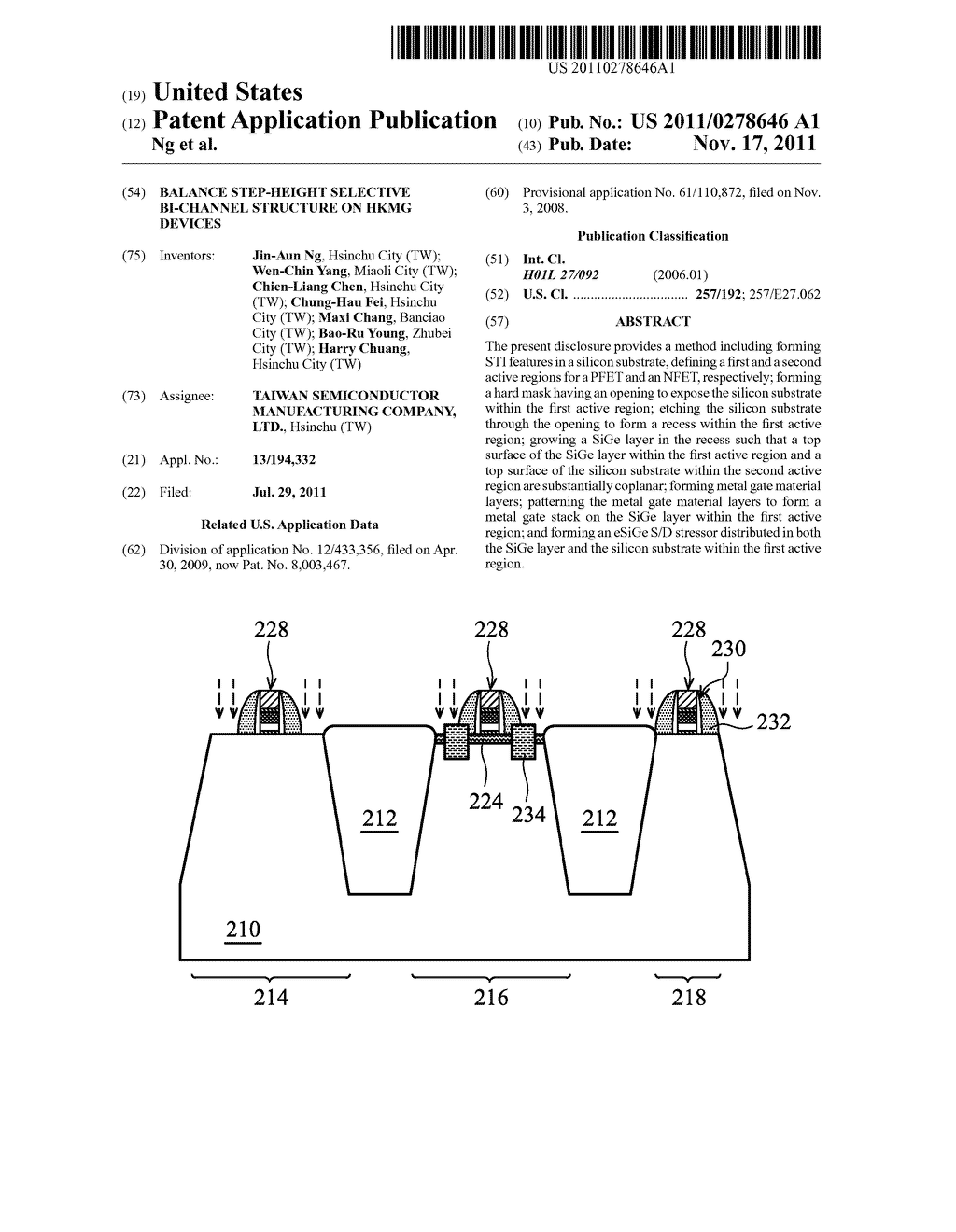 Balance Step-Height Selective Bi-Channel Structure on HKMG Devices - diagram, schematic, and image 01